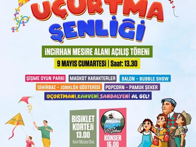 Uçurtmalar gökyüzünü, neşemiz Bucak’ı renklendiriyor.