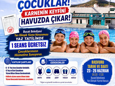 Haydi Çocuklar, karnenin keyfi havuzda çıkar!