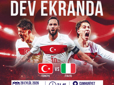 Milli heyecanı hep birlikte dev ekranda yaşayalım.